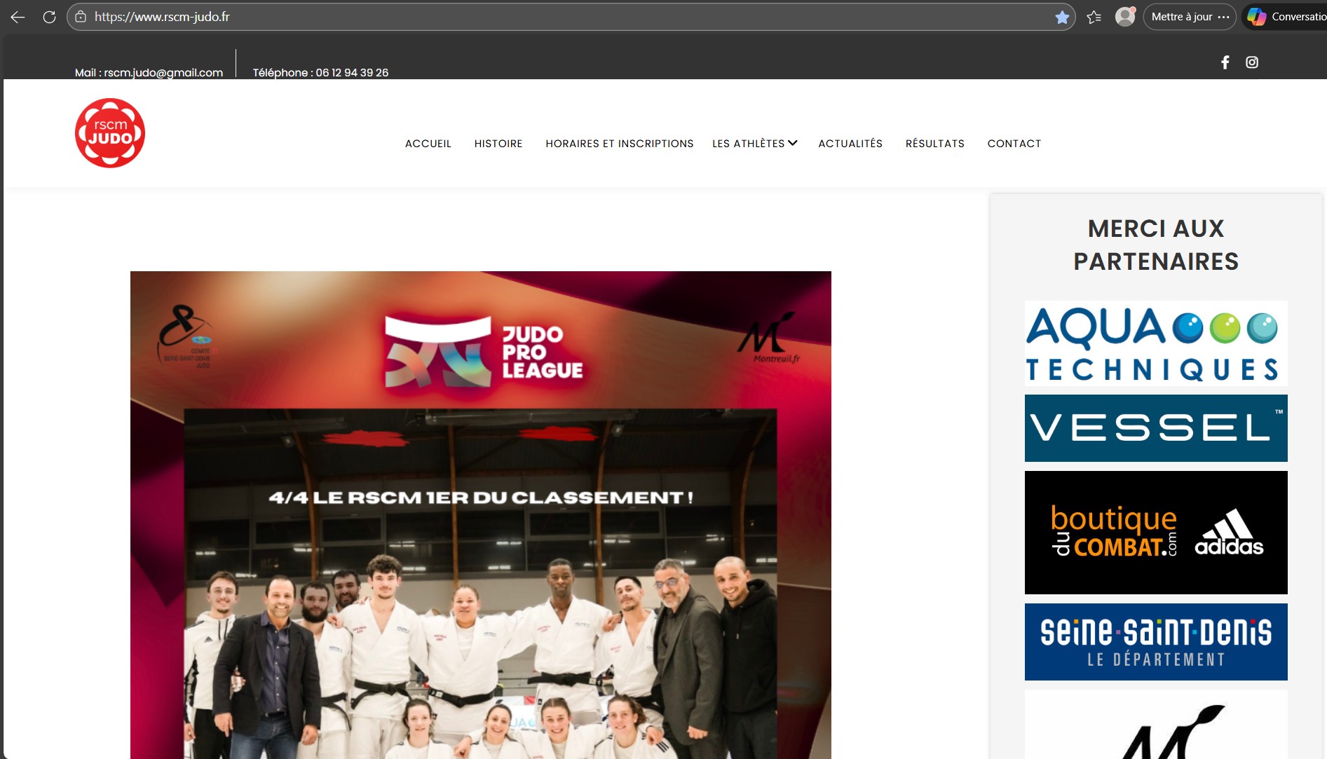 Site RSCM judo